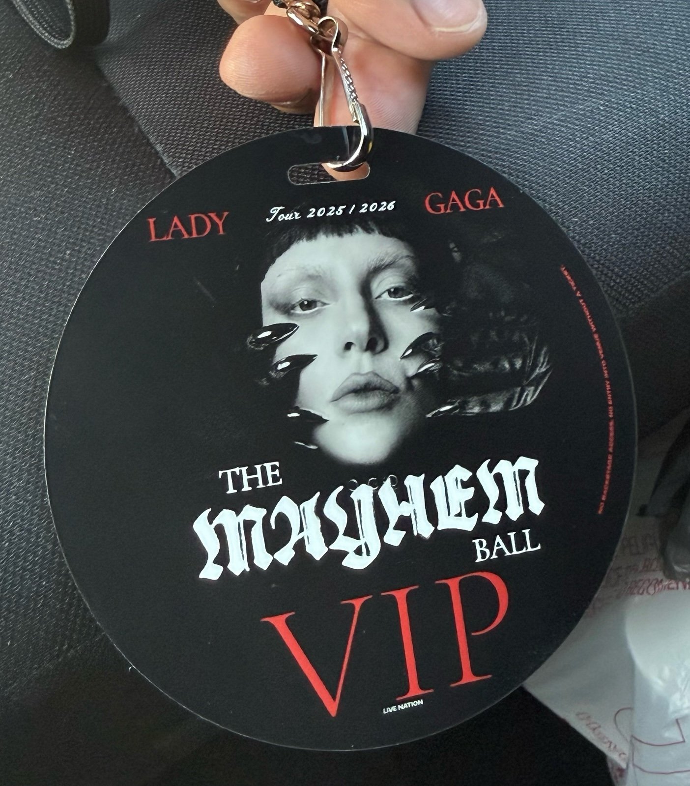 Lady Gaga Mayhem Ball VIP Lanyard Like new | Mercari