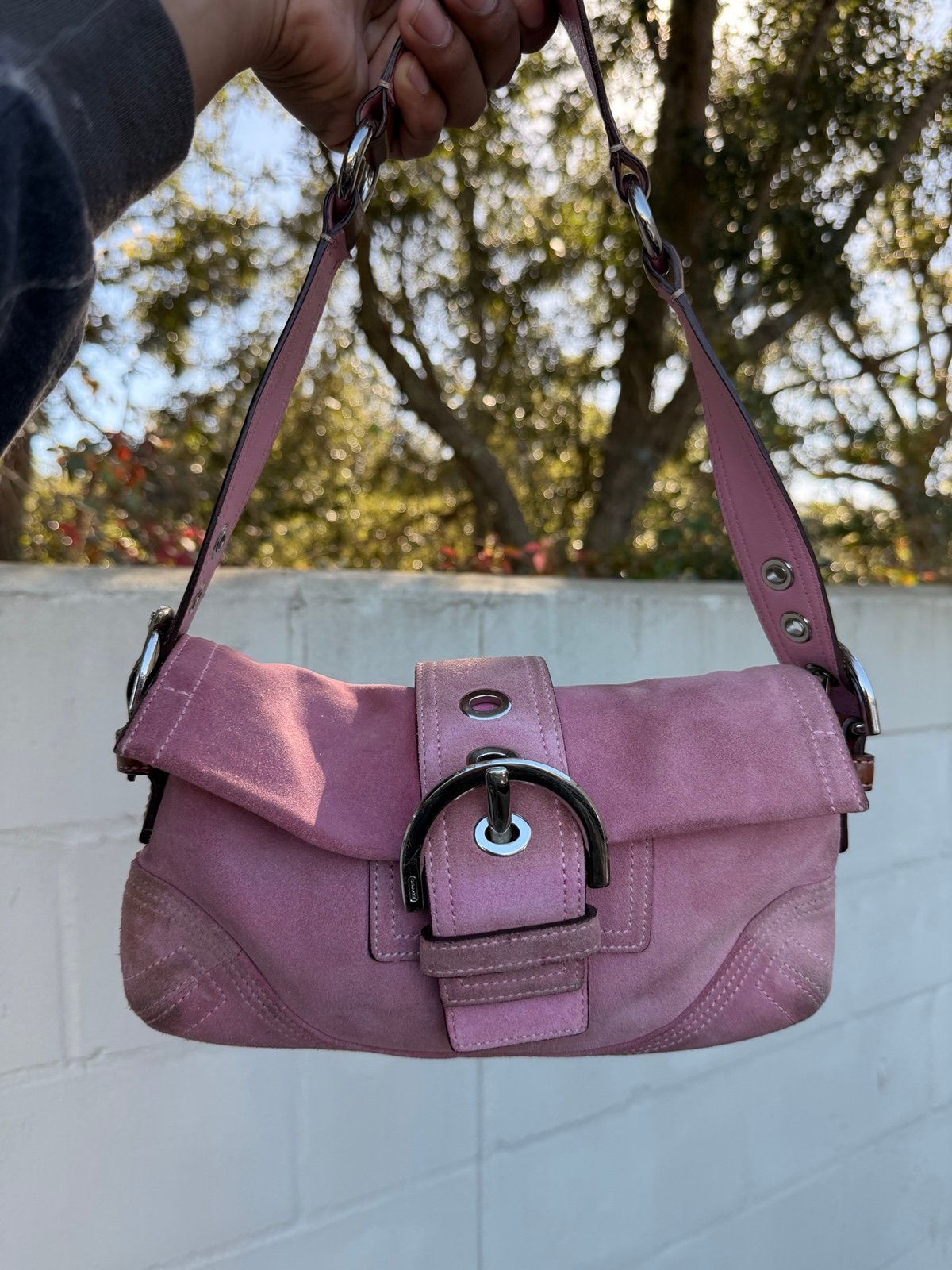 Vintage Y2K Coach Soho Suede Shoulder Bag | Mercari