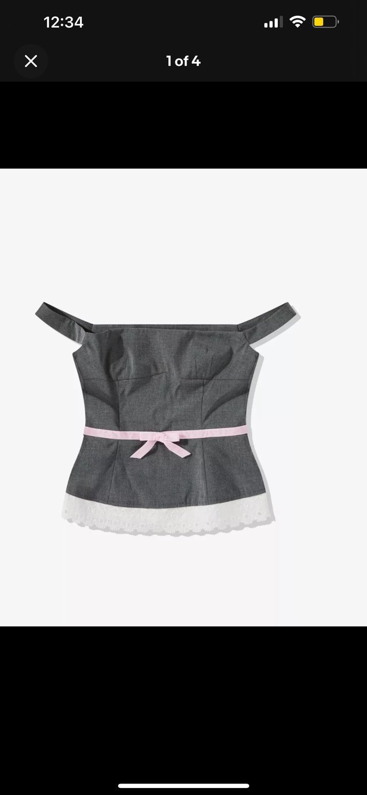 HEAVEN by marc jacobs coquette bow top | Mercari