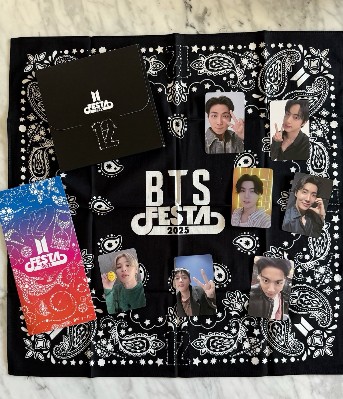 BTS 2025 BTS FESTA フェスタ スカーフ バンダナ コンプセット BTS