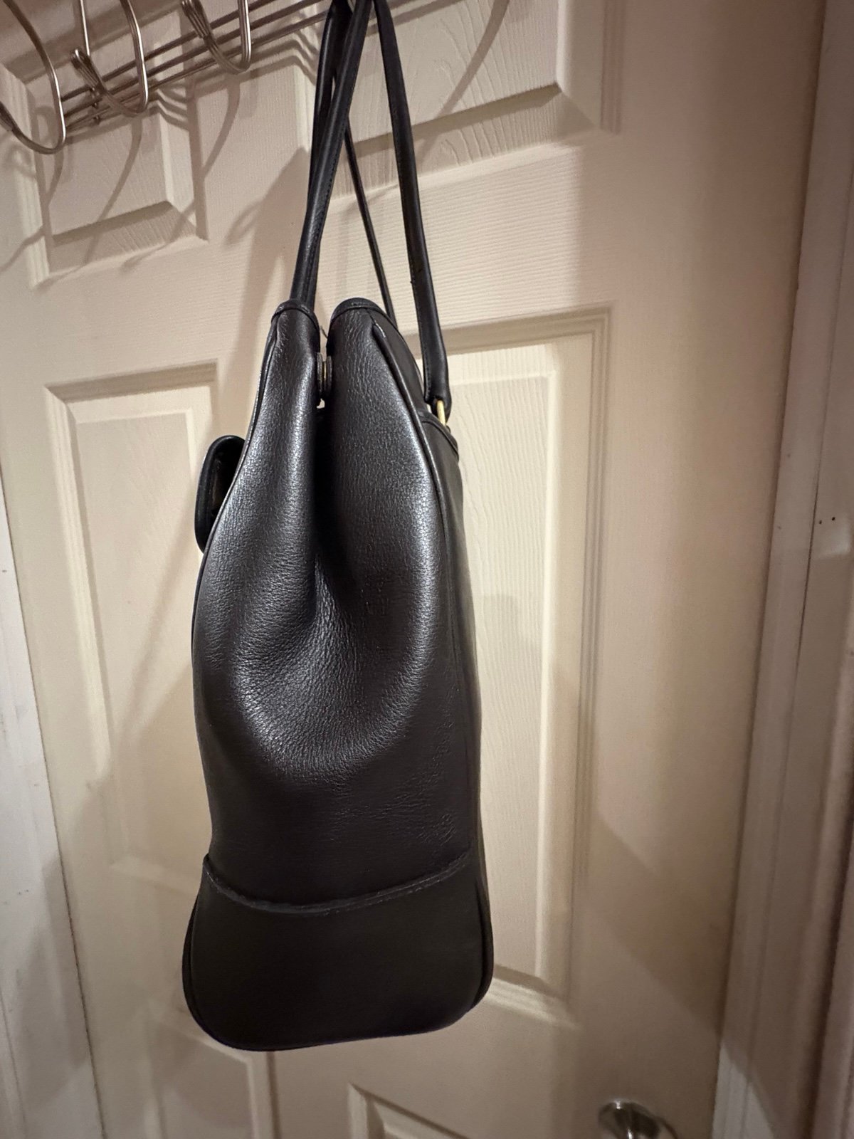 Vintage Coach Penelope Black Leather Bucket | Mercari