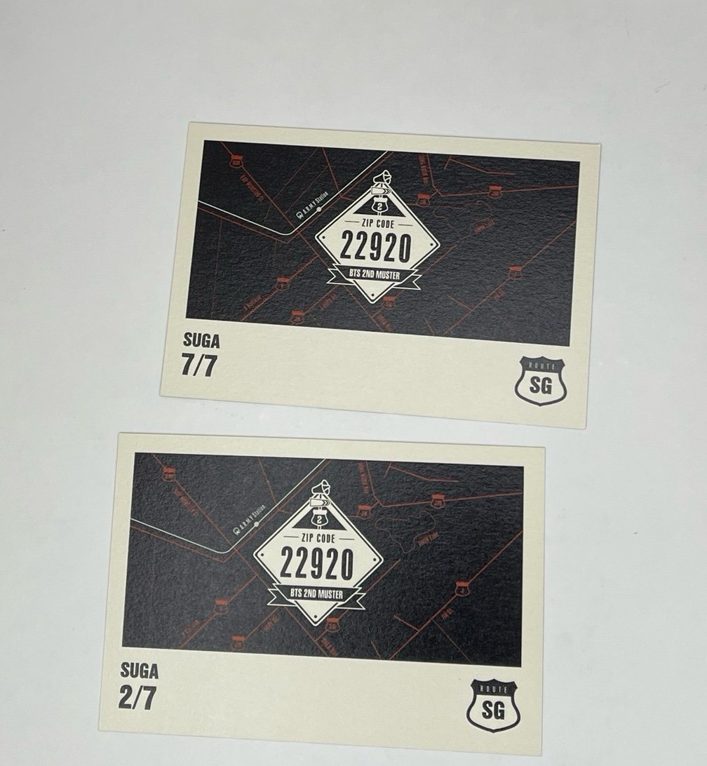 BTS 2nd Muster Zip Code 22920 Suga Photocards | Mercari