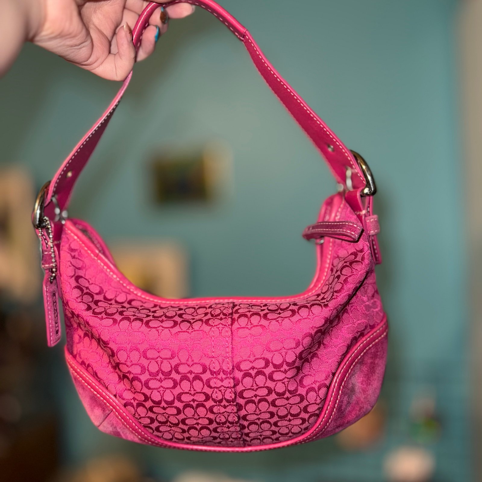 Hot Pink Coach Soho Hobo | Mercari