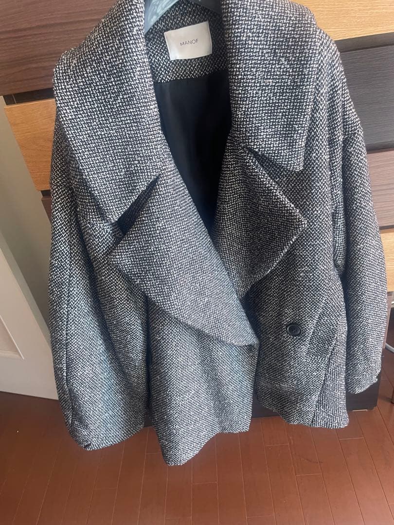 MANOF COCOON LINE SHORT COAT