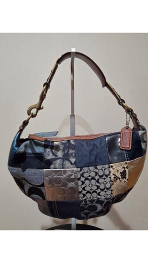 coach denim patchwork | Mercari