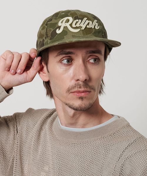 POLO RALPH LAUREN＞ロゴ ベースボールキャップ カモフラージュ