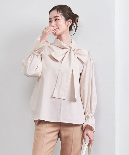 ドット ドビー ブラウス