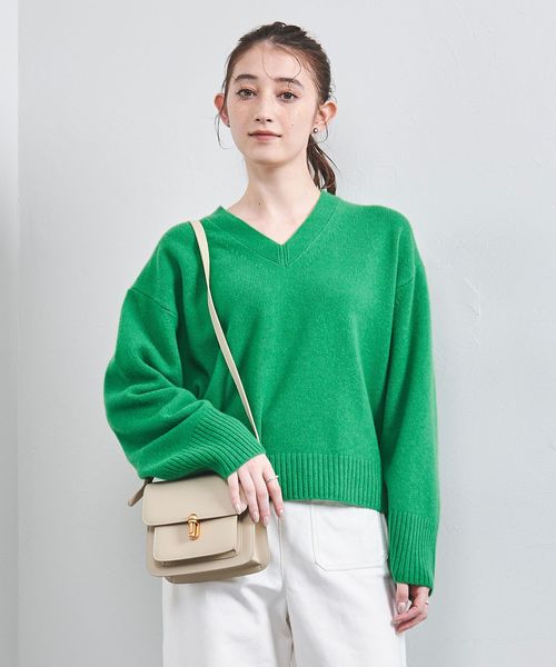 ルーズ Vネック ニットプルオーバー