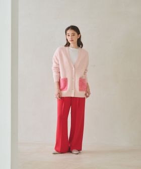 フォックスカシミヤ ミドル カーディガン