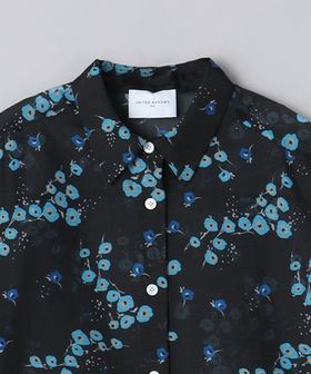 オーガンジー プリントシャツ