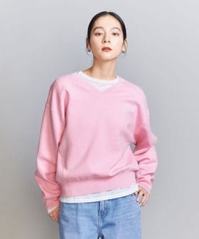 ソフトコットン Vネック スムース ニットプルオーバー ―ウォッシャブル―