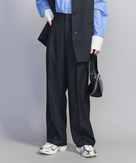 リネンライク バックゴムストレートパンツ ―ウォッシャブル―