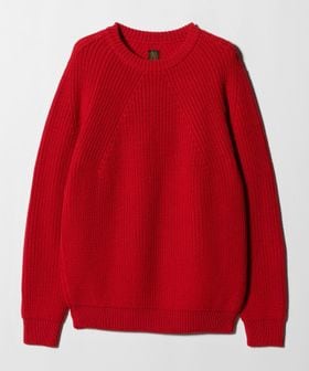 BATONER＞SIGNATURE CREW NECK/シグネチャー クルーネックニット