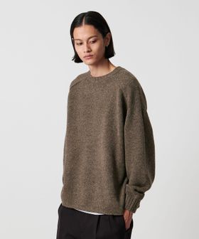 H＞スポンディッシュ ウール ワイドクルーネック