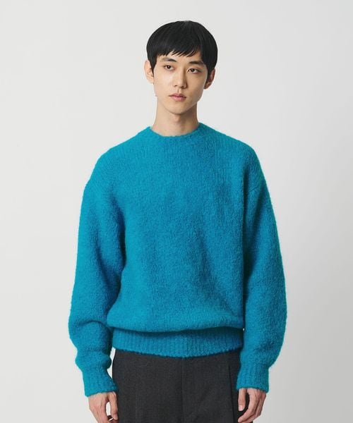 H＞クラウディ アルパカ クルーネックニット