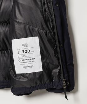 小松マテーレ リラックス フード ダウンジャケット 700FP 撥水機能