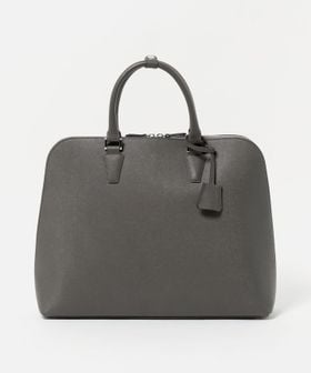 レザー ラウンド ブリーフケース