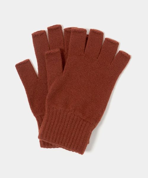 別注】＜Johnstons of Elgin＞フィンガーレス ニットグローブ