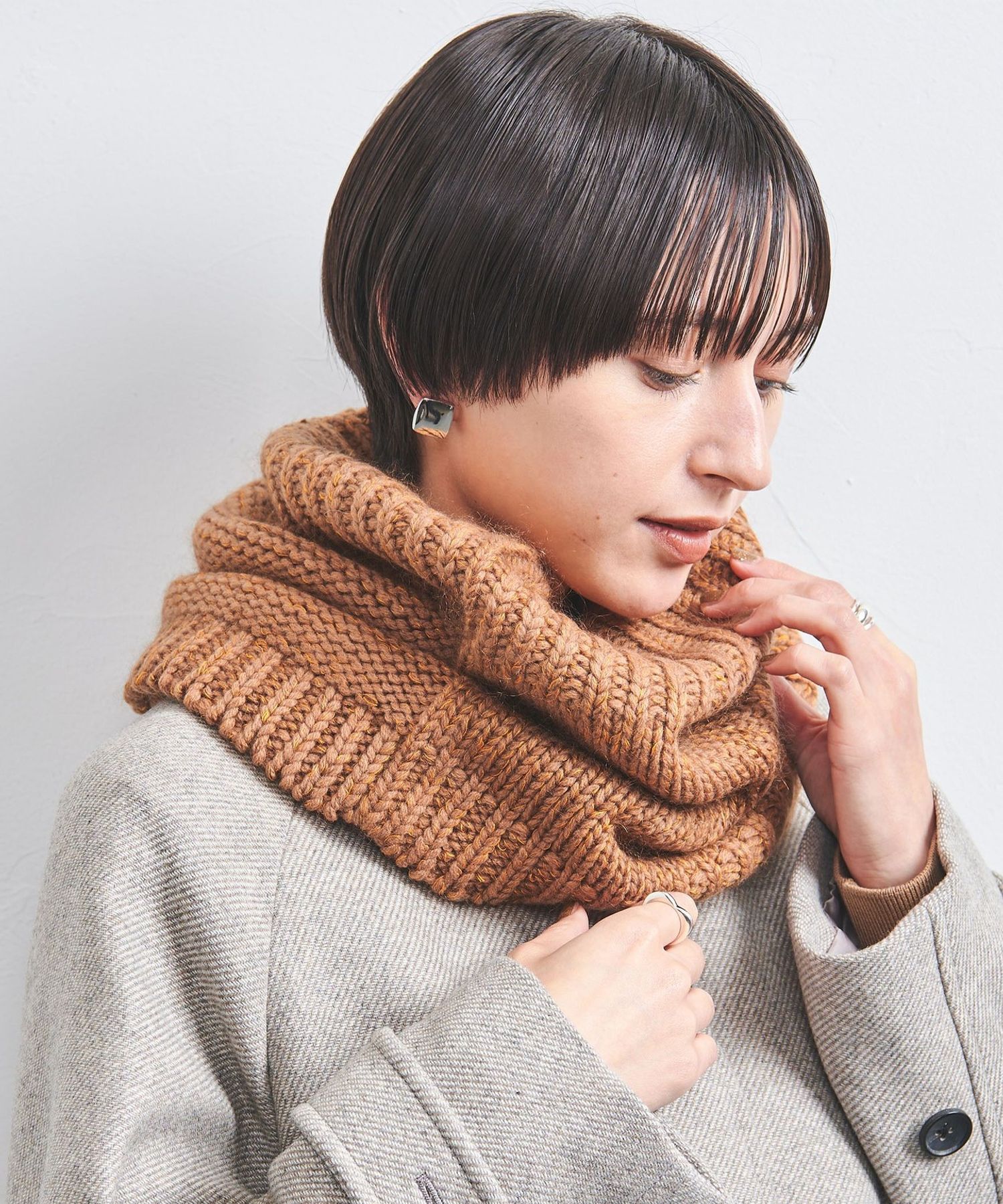 別注】＜ASAUCE MELER＞ニット スヌード