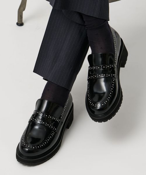 グリッター ベルベット メリージェーン シューズ