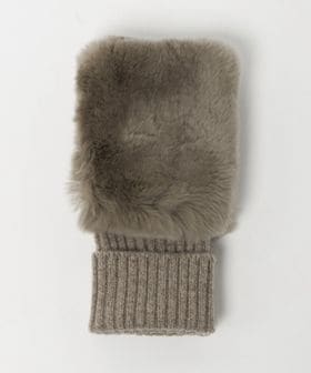 レッキスラビットファー フィンガーレスグローブ