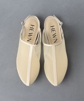 HEWN＞RND TULLE SLING フラットサンダル