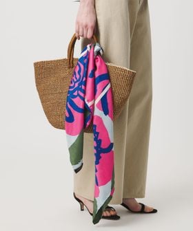 manipuri＞SILK 88×88 スカーフ 26SS