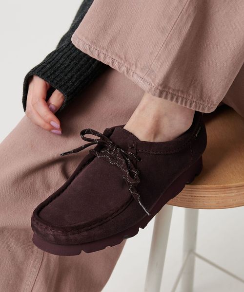 Clarks Originals＞ワラビーブーツ パープル GORE―TEX