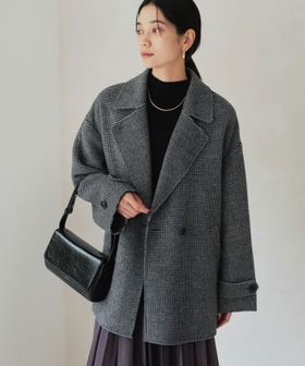 size SHORTあり］リバー テーラード ミドルコート