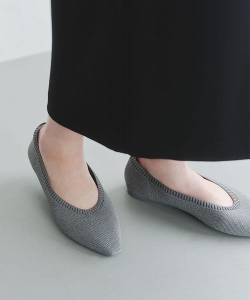 ウェルネス ニット フラットシューズ ―撥水・ウォッシャブル―