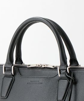 エンボス レザー ブリーフケース ビジネスバッグ