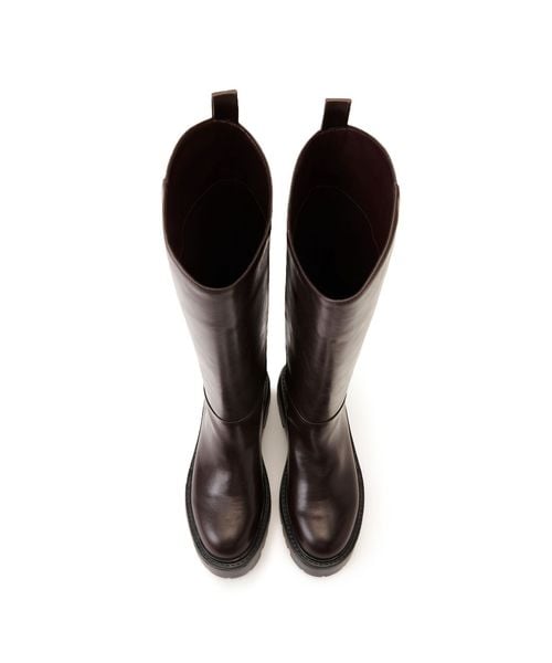 SY＞ボリュームソールプレーン ロングブーツ55○↑
