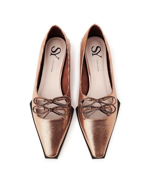 SY＞ダブルリボンピース フラット15○↑