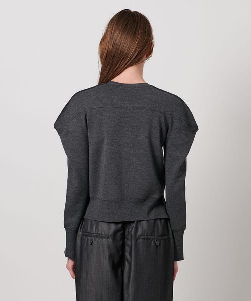 ASTRAET＞16G ボリュームショルダー カーディガン