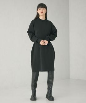 EMMEL REFINES＞EM HW フィット＆コクーン ミニ ワンピース