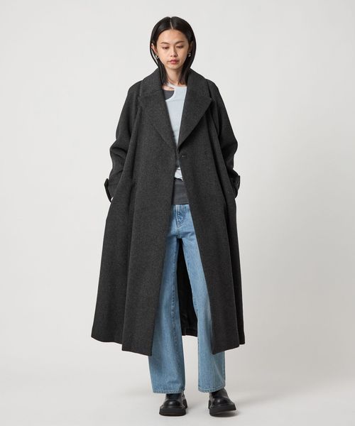 EMMEL REFINES＞EM ビッグカラー テント コート