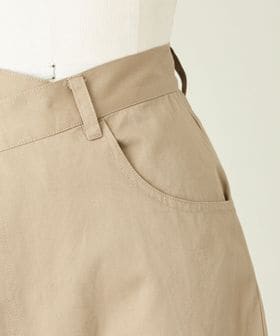 conte＞ラップ チノ テーパードワイドパンツ