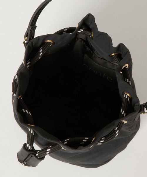 conte＞ドローストリング バッグ BLACK