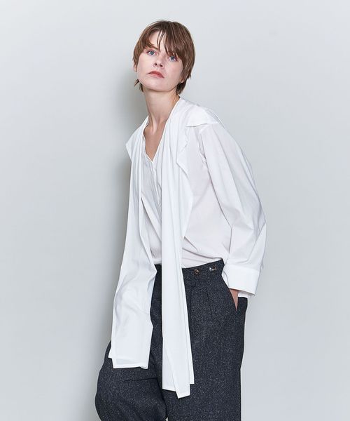 6(ROKU)＞コットン ストール シャツ