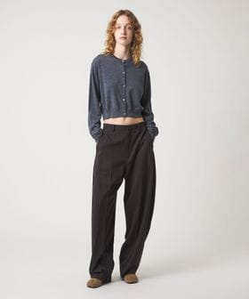 6(ROKU)＞ウール クロップド カーディガン