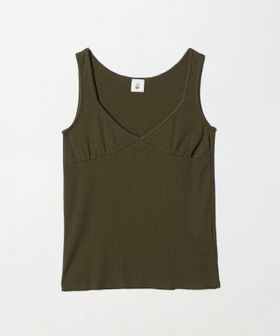 6(ROKU)＞パターンメッシュ キャミソール