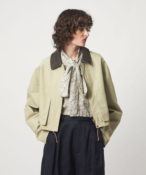 6(ROKU)＞コットン ショート ブルゾン