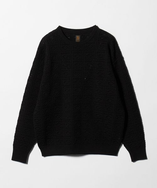 BATONER × Steven Alan＞ CROCHET CREW NECK KNIT/ニット