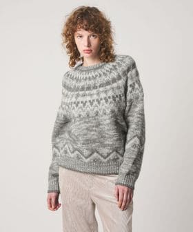 BATONER × Steven Alan＞NORDIC CREW NECK KNIT/ニット