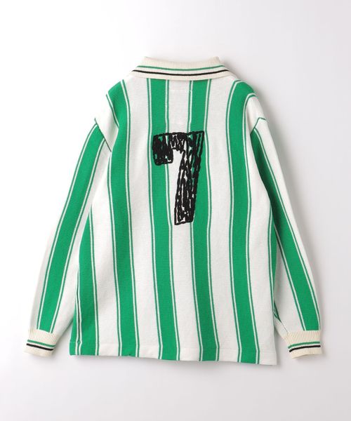 RICE NINE TEN＞ ニット ロングスリーブ サッカー ジャージー