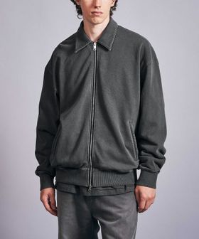 ガーメントダイ フレンチテリー ジップ ジャケット