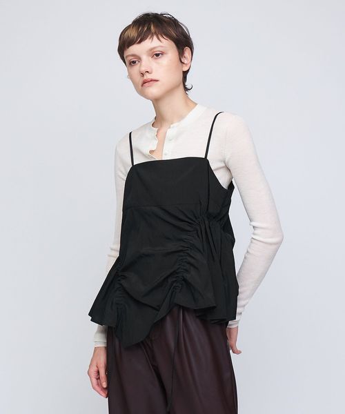 AEWEN MATOPH＞イレギュラー ギャザー キャミソール
