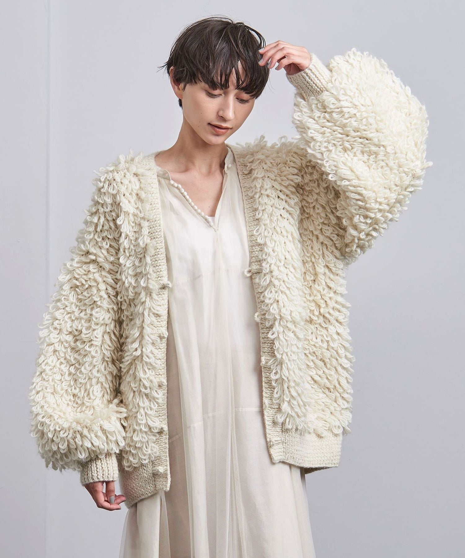 Pheeta＞Clara ループ ニット カーディガン/012C―HN10