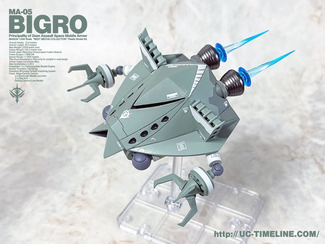 バンダイ 旧キット 1/550 ビグロ 完成報告。 – UC-TIMELINE. ガンプラ