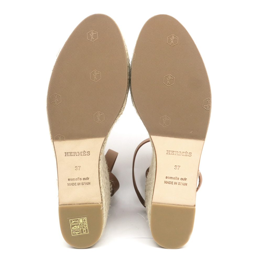 HERMÈS エスパドリーユ 37 名東】【HERMES】エルメス エスパドリーユ